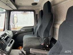 MAN TGL 8.220 4x2 box truck with a 2-ton lift