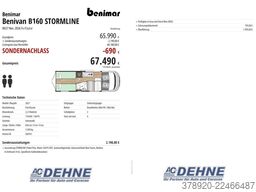 BENIMAR Benivan B160 STORMLINE MJ27 Nov. 2026 Verfügbar