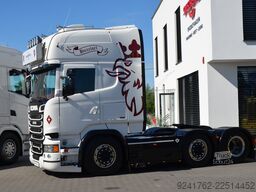 Scania R 520/V8/6x2 PUSHER/FULL AIR/ SKÓRA/ KLIMA P. /LED / ACC / WAGA/5628