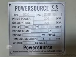 Hyundai P086TI - 220 kVA Generator - DPX-19852