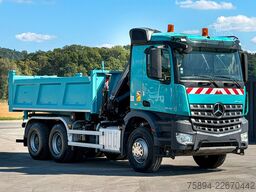 MERCEDES-BENZ Arocs 2640 Kipper + HIAB 144 + FUNK * Bordmatic!