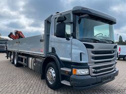 SCANIA P 320 BL 7.4m Pritsche/ Atlas 126.3+FB/ 10m=1.4t