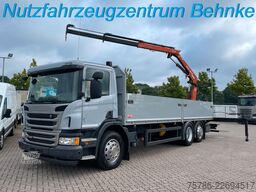 SCANIA P 320 BL 7.4m Pritsche/ Atlas 126.3+FB/ 10m=1.4t