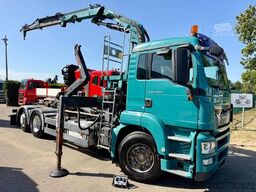 Sistema de brazo de gancho MAN TGS 26.360 6x2 HOOKLIFT + CRANE TEREX ATLAS TLC...