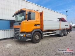 LKW mit Pritsche (offen) Scania G 410 LB6x2*4MNA Pritsche HMF 2120-4 Heckkran