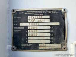 ATM AKF 20/1 - 2 AS AANHANGER - LUCHTVERING - BPW A...