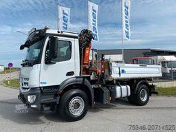 MERCEDES-BENZ 1835 Kipper/Meiller/Atlas 135/Funk/74 tkm/Top