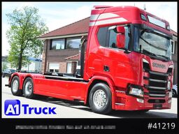 SCANIA R500, Abrollkipper, HIAB, Lift-Lenkachse,