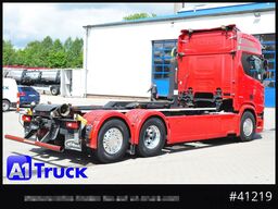 SCANIA R500, Abrollkipper, HIAB, Lift-Lenkachse,