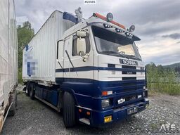 Scania R113 Container Chassis – Container with Side Openi