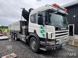 Scania P124 Tridem Hooklift & Crane Truck – Hooklift Cont