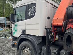 Scania P124 Tridem Hooklift & Crane Truck – Hooklift Cont