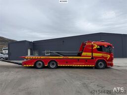 Scania P320 6x2 tow truck w/ Falkum body, double deck, gl