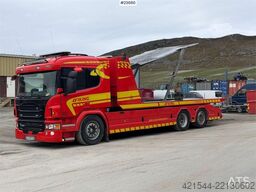 Scania P320 6x2 tow truck w/ Falkum body, double deck, gl