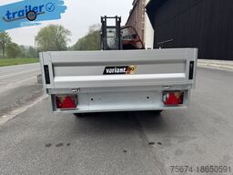 Variant Kompakter Plattformanhänger mit Alubordwänden