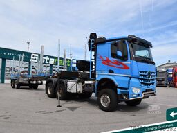 MERCEDES-BENZ Arocs 3653 6x6 Penz Holz kran + Ressenig