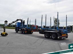 MERCEDES-BENZ Arocs 3653 6x6 Penz Holz kran + Ressenig