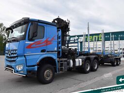MERCEDES-BENZ Arocs 3653 6x6 Penz Holz kran + Ressenig