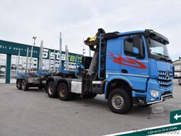 MERCEDES-BENZ Arocs 3653 6x6 Penz Holz kran + Ressenig