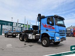 MERCEDES-BENZ Arocs 3653 6x6 Penz Holz kran + Ressenig