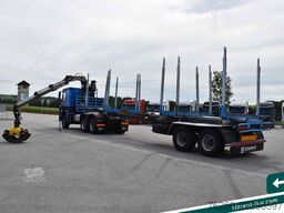 MERCEDES-BENZ Arocs 3653 6x6 Penz Holz kran + Ressenig
