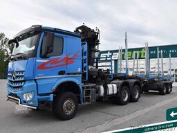 MERCEDES-BENZ Arocs 3653 6x6 Penz Holz kran + Ressenig