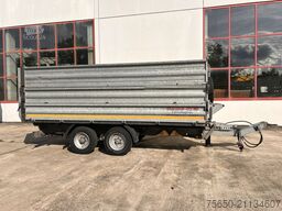 Möslein TDS 13 Schwebheim  13 t Tandemkipper- Tieflader, Aufsatzbordwände