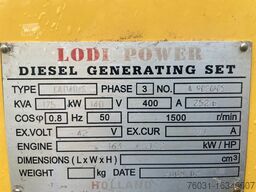  Other LODI POWER  175KVA GENERATOR BRAND NEW