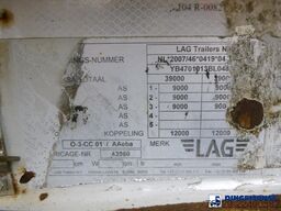 L.A.G. 3-axle container trailer 20 ft