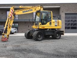 Excavator pe roți KOMATSU PW160-8 PW160 Mobilbagger MS10 Zwillingsbereifun