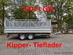 Möslein TTD 14  5,70 m  14 t Tandem- Kipper Tieflader 5,70 m lang, Breite Reifen-- Neufahrzeug --