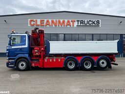 Scania R 560 V8 8x4 Retarder Hiab 24 Tonmeter laadkraan