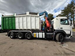 Volvo FM 420 8x2 HOOKLIFT + CRANE PALFINGER PK19.001 ...