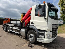 DAF CF 480 6x4 HOOKLIFT + CRANE PALFINGER PK19.001 ...