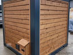 6FT Sauna Container Holzsauna Saunacontainer Holz Sauna