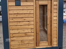 6FT Sauna Container Holzsauna Saunacontainer Holz Sauna