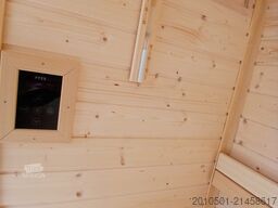 6FT Sauna Container Holzsauna Saunacontainer Holz Sauna