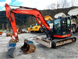 KUBOTA KX 080-4 Schnellwechsler 3xLöffel