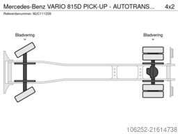Mercedes-Benz VARIO 815D PICK-UP - AUTOTRANSPORTER - DEPANNAG...