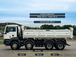 MAN TGS 35.420 KIPPER 6,00 m + BORDMATIC * 8x4