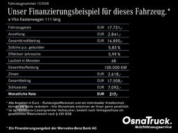 Mercedes-Benz e Vito Kastenwagen 111 lang Klima, Parktronic