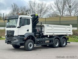 MAN TGS 33.440 6x6 /3-Seiten- Kipper /  HIAB 228-4