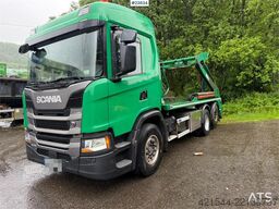 Scania G410 lift dumper with a rotator