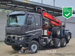 Renault K 520 K 6X6 Palfinger S260L87 Holz Crane wood t...