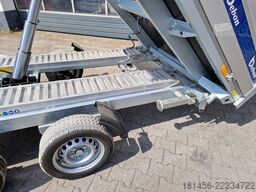 trailershop riesig Debon PW 3.6 mit Bordwandaufsatz elektro