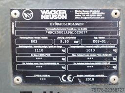 WACKER NEUSON E08-01 | DUTCH | 3 BUCKETS | RIPPER