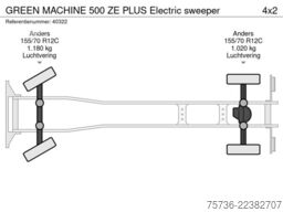 GREEN MACHINE 500 ZE PLUS Electric sweeper