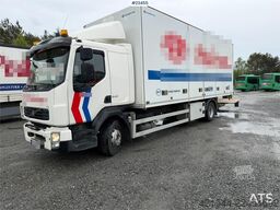 Volvo FL 4x2 box truck with a 1500 kg lift and remote co