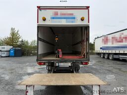 Volvo FL 4x2 box truck with a 1500 kg lift and remote co