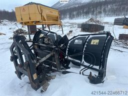 Tellefsdal V-plough high w/ new steel. 3 meters